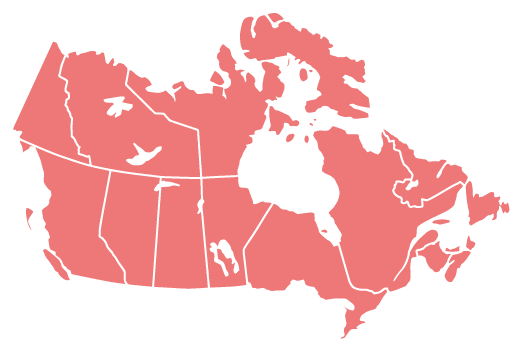 Canada coverage map